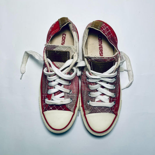 CONVERSE- CHUCK TAYLOR ALL STAR STRIPES LOW TOP | RED
