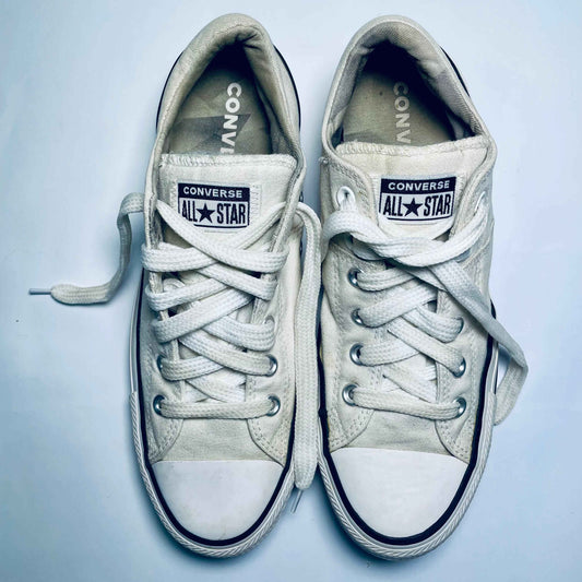 Converse - All Star White Low Top Lace Up Sneakers