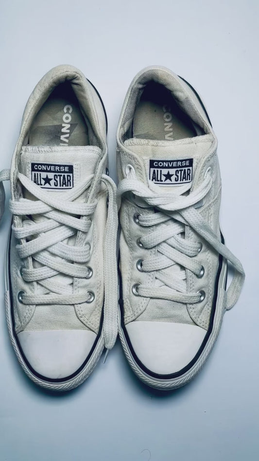 Converse - All Star White Low Top Lace Up Sneakers